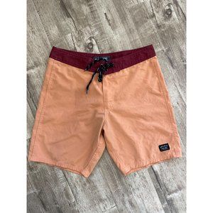 Jacks Surfboards Mens Swim Trunks Board Shorts Size 30 Orange Quick Dry Beach